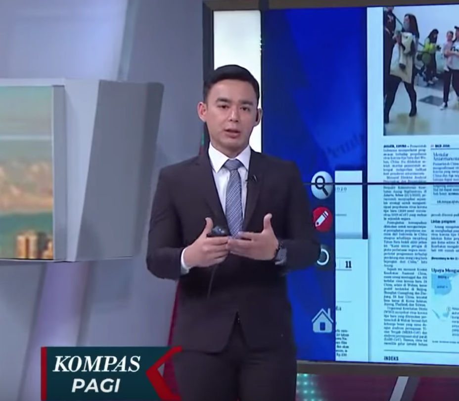 印尼就武漢肺炎新聞: Wabah Virus Corona Asal China Yang Menular, Petugas Bandara Siagakan Thermal Scanner